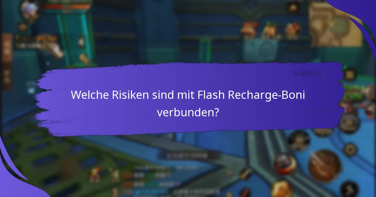 Wie vergleichen sich die Flash Recharge-Boni verschiedener Anbieter?