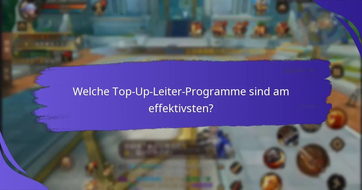 Wie können Benutzer durch die Stufen der Top-Up-Leiter fortschreiten?
